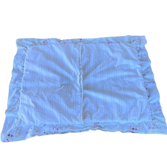 Simply Shabby Chic Cherry Blossom Quilted Pillow Sham Standard Size Satin Trim - Picture 4 of 11